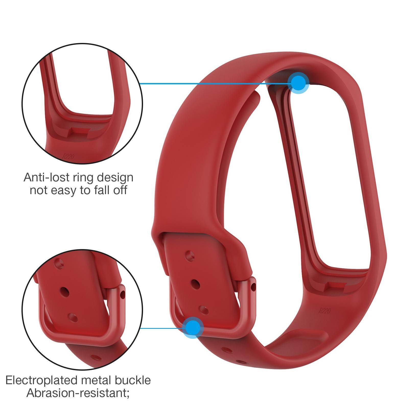 Silicone Wrist Strap Durable Band for Samsung Galaxy Fit 2 R220