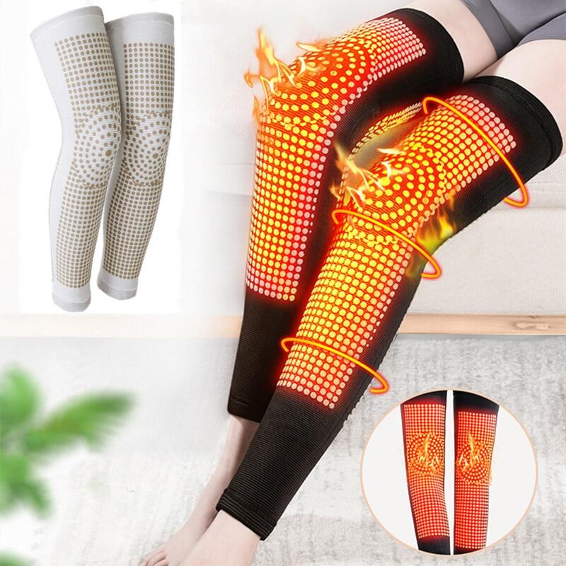 1Pair Double-Side Self Heating Knee Pad Tourmaline Knee Brace Support Winter Warm Knee Protector For Arthritis Joint Knee Sleeve