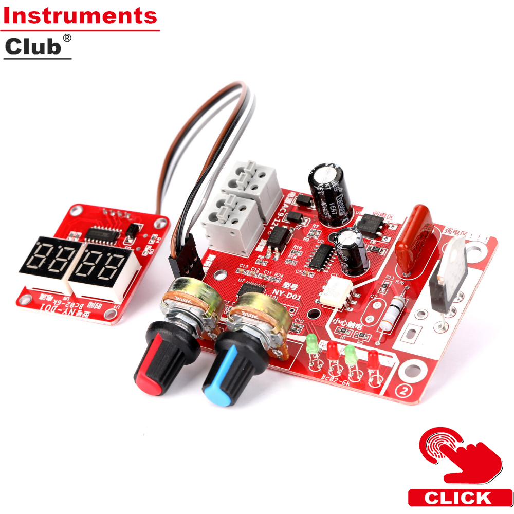 Spot Welding Machine DIY Controller Panel Time and Current Control Function with Digital Display