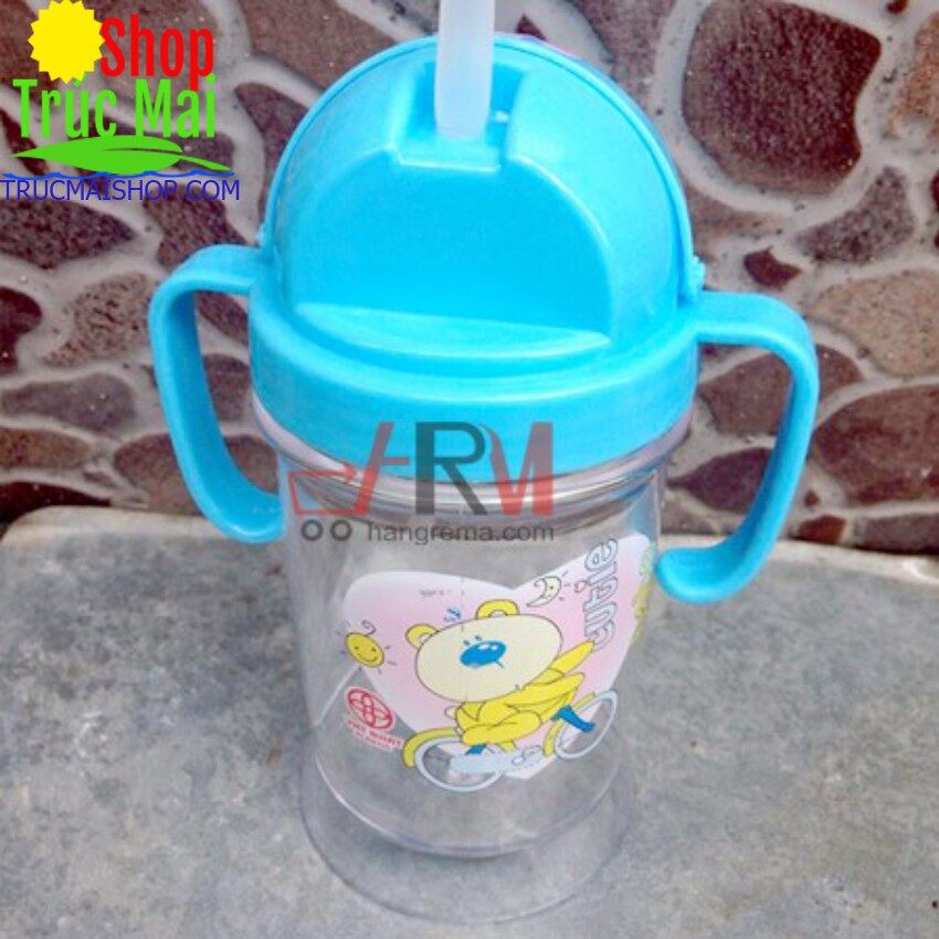 Bình nước có ống hút Việt Nhật  Bình hút cho bé tập uống Việt Nhật  Bình uống nước chống sặc, chống đổ cho bé