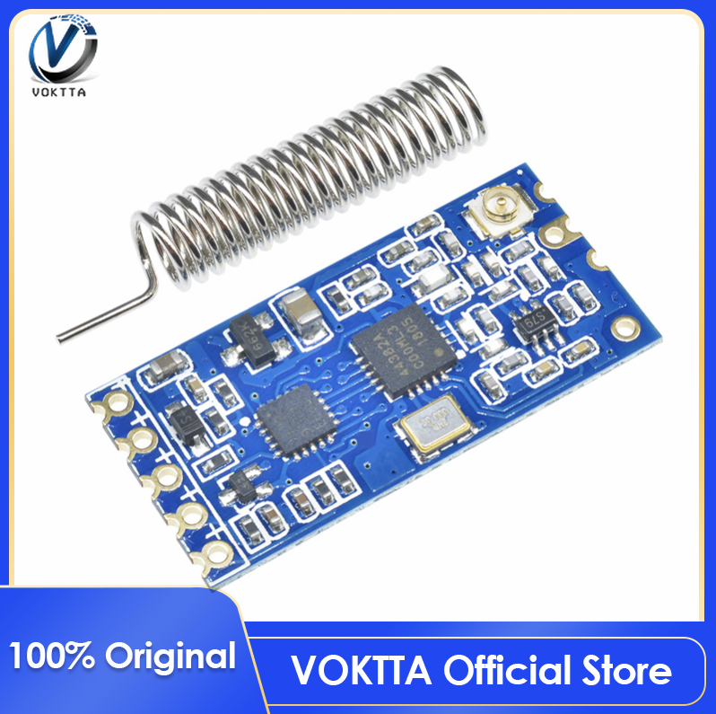 Original voktta 433mhz si4463 hc-12 wireless serial port module 1000m replace bluetooth for arduino robot dc 3.2v-5.5v