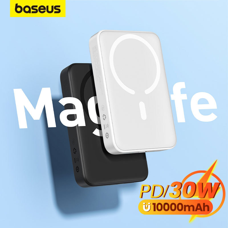 Baseus 10000mAh sạc dự phòng không dây PD 30 Wát pin bên ngoài sạc nhanh không dây
