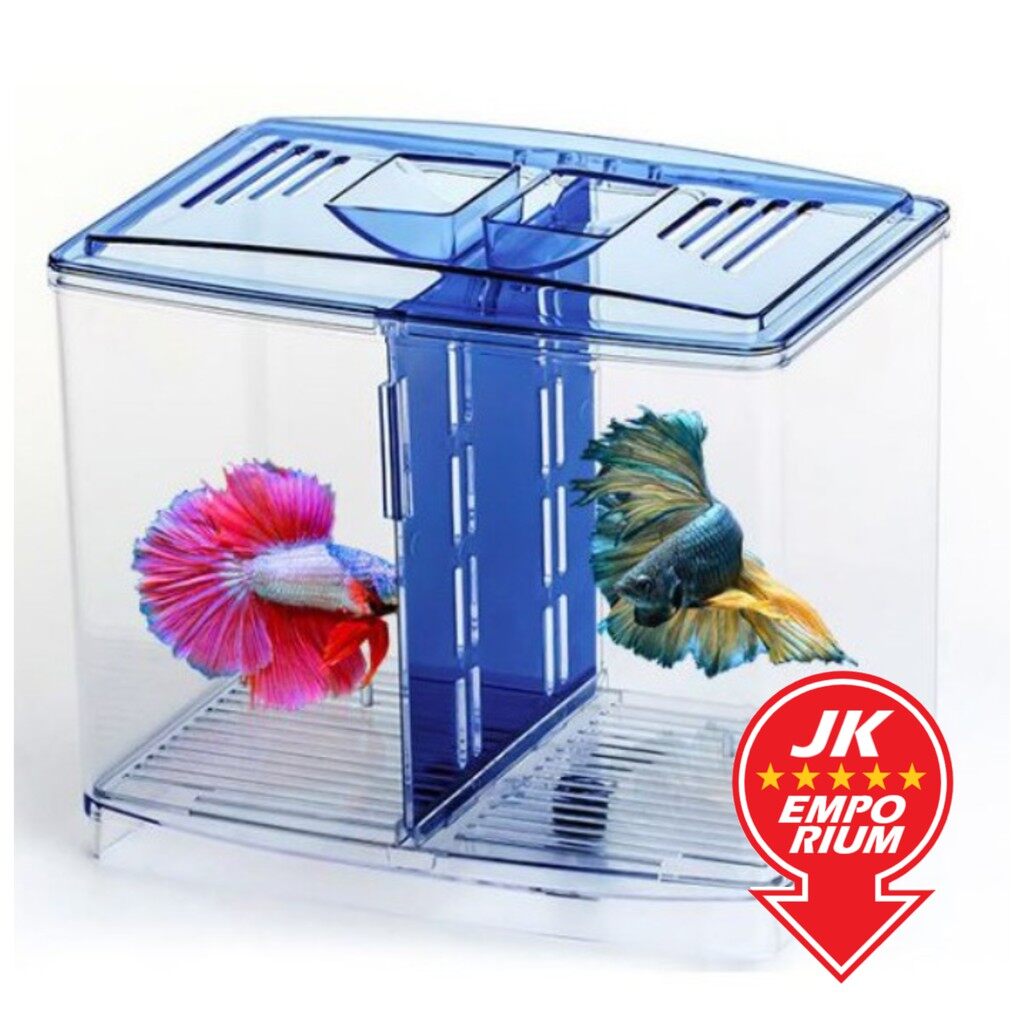 Betta Aquarium Tank House Double Plastic Akuarium Bekas Ikan Laga | Lazada