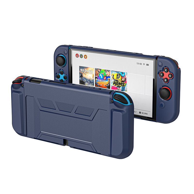 Ditour công tắc mới OLED trường hợp cho bộ chuyển đổi Nintendo OLED Cover quay lại chuyển đổi OLED TPU NS OLED chơi game Vỏ bảo vệ