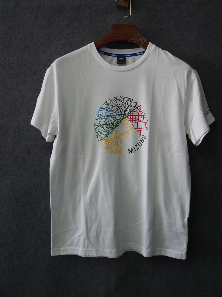 Mizuno Mizuno men's athleisure cotton print short sleeve crewneck T-shirt D2CA0032