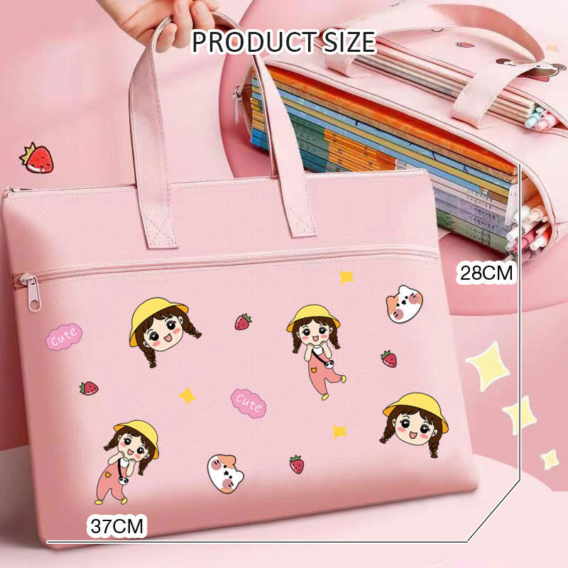 AMILA elementary school students' load-reducing ridge protection handbag Korean version of large-capacity book bag book storage bag remedial bag
