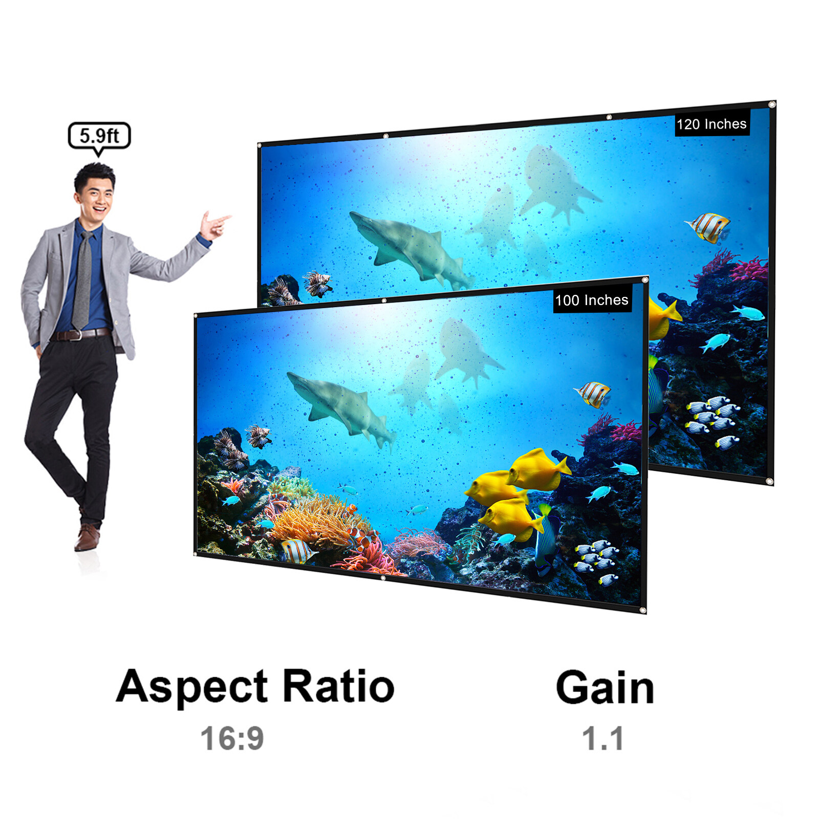 BÁO GIÁ Màn Hình 24 Inch Màu Trắng | Shopee Lazada Sendo Tiki mới nhất 72 Màn Hình Máy Chiếu HD Di Động 120 Inch Màn Hình Chiếu 16:9 Màn Hình Treo Tường Màu Trắng Bền Có Thể Gập Lại Kèm Túi Dây Đeo Cho Rạp Hát Tại Nhà Ngoài Trời