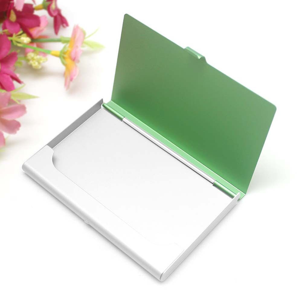 DXNZVA Sáng tạo Kim khí Hợp kim nhôm Ví tiền ID tín dụng Hộp Hộp đựng thẻ Hộp đựng danh thiếp Chủ thẻ Thẻ tên