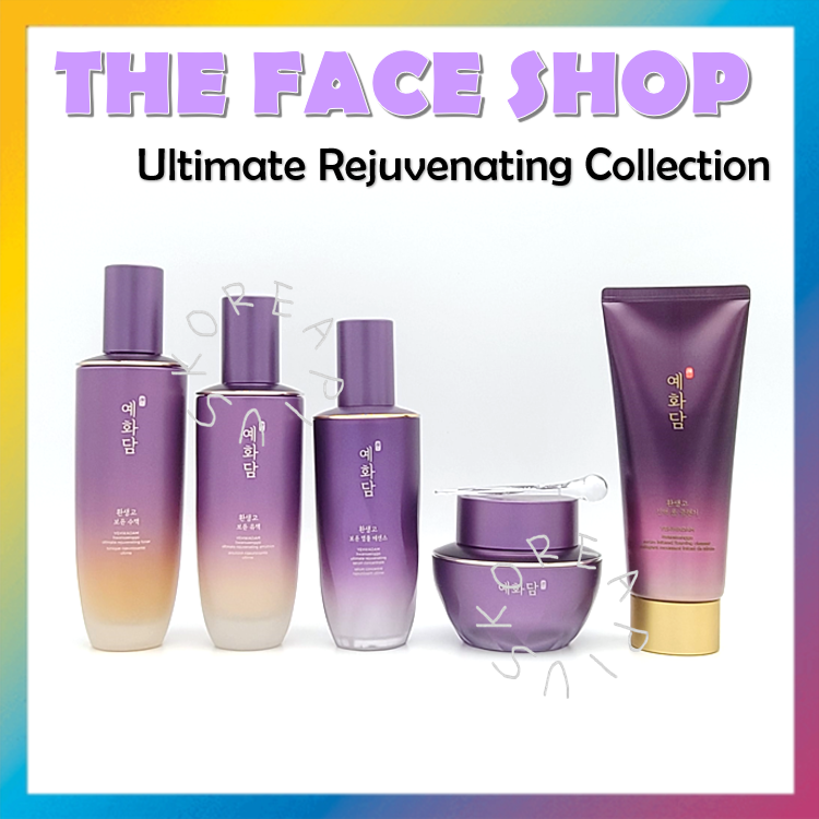 [THE FACE SHOP] Nước Hoa Hồng Trẻ Hóa Tối Ưu Yehwadam Hwansaenggo 160Ml/Nhũ Tương 140Ml/Serum 45Ml/Kem Dưỡng Mắt 25Ml/Sữa Rửa Mặt Tạo Bọt Truyền Huyết Thanh 150Ml/Bộ Kem/Bộ 2 Chiếc