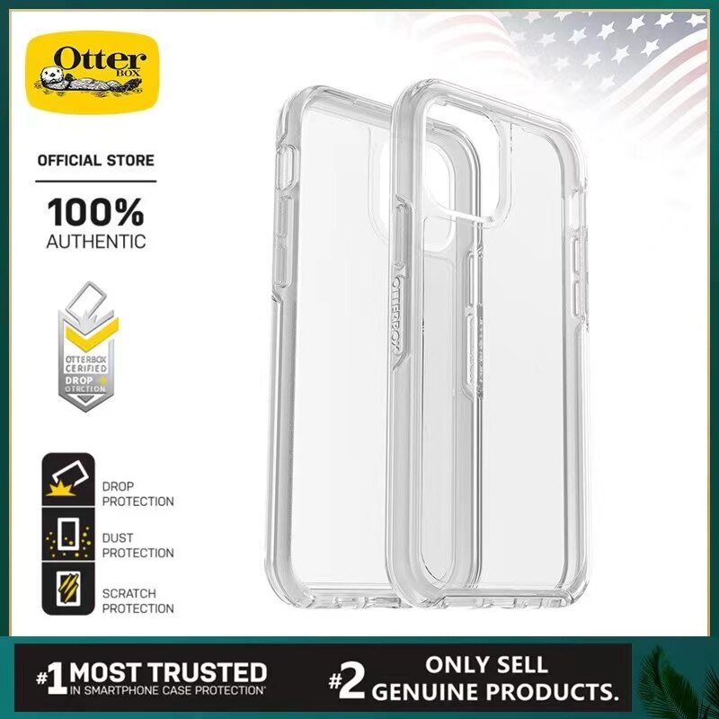 Casing IPhone OtterBox Clear Symmetry Series Case for iphone 14 pro max iPhone 13 Pro Max 12 Pro Max 11 Pro Max cover Clear Transparent Glitter