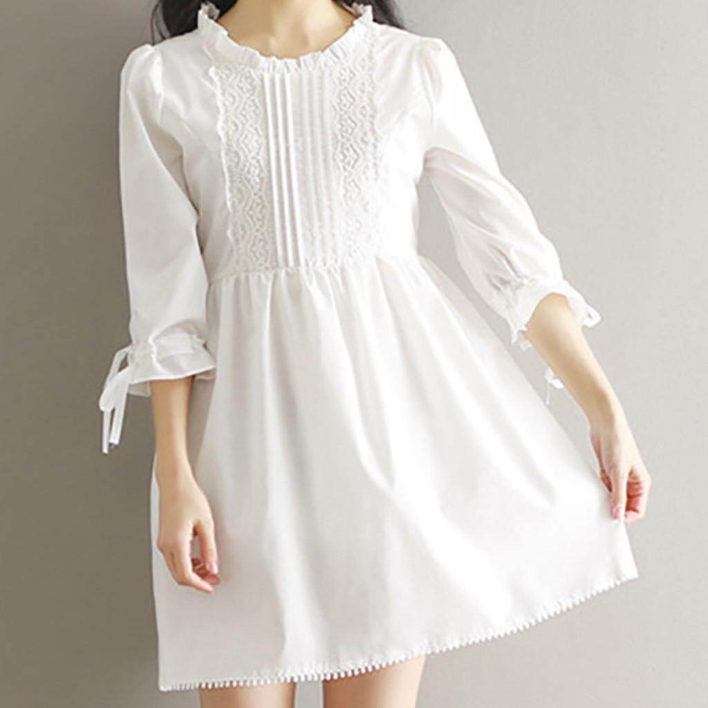 girls white dress casual