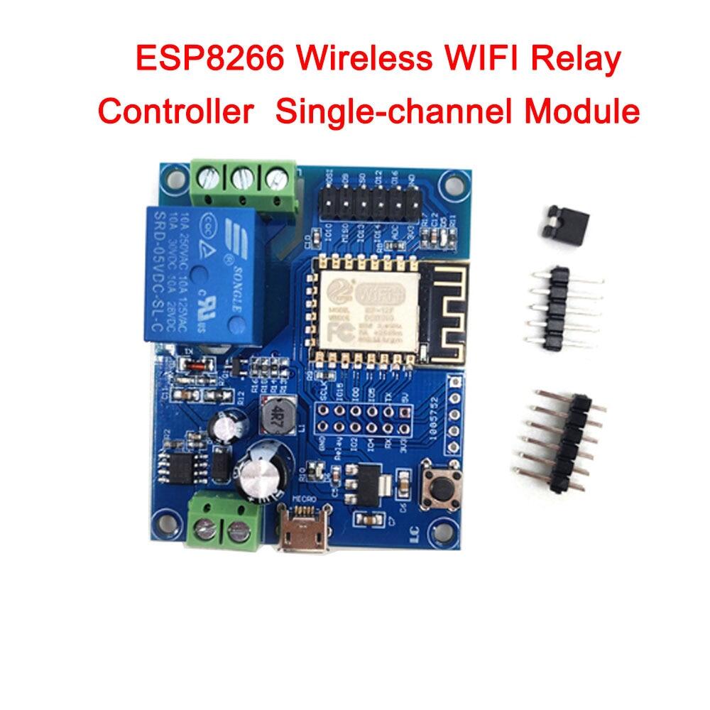ESP8266 Wireless Relay Controller Module Single-Channel Relay Module ESP 12F Development Board For IOT Smart Home DC5V-80V