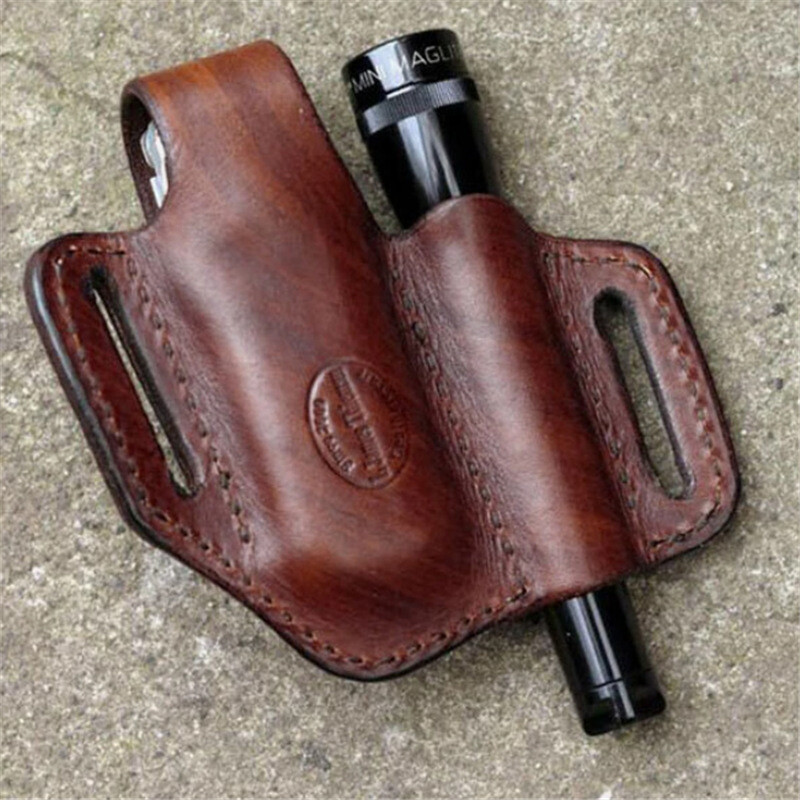YANAO PU Leather Tactical Multifunction Belt Tool Pouch EDC Tool Storage Bag Pouch