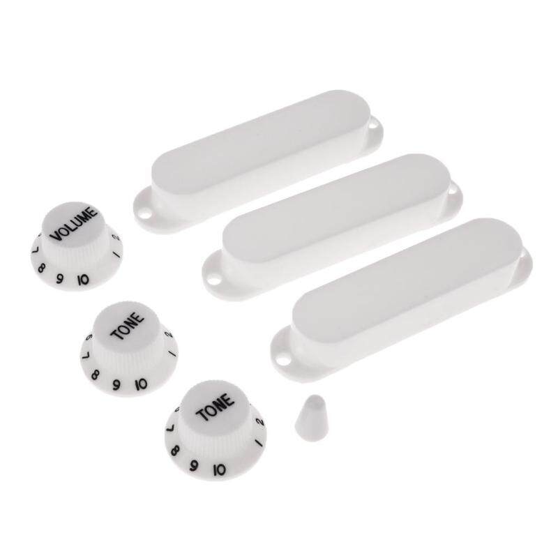Baoblade Plastic Closed Electric Guitar Single Coil Pickup Cover Crontrol Knobs Set Musical Instrument Accessory Malaysia