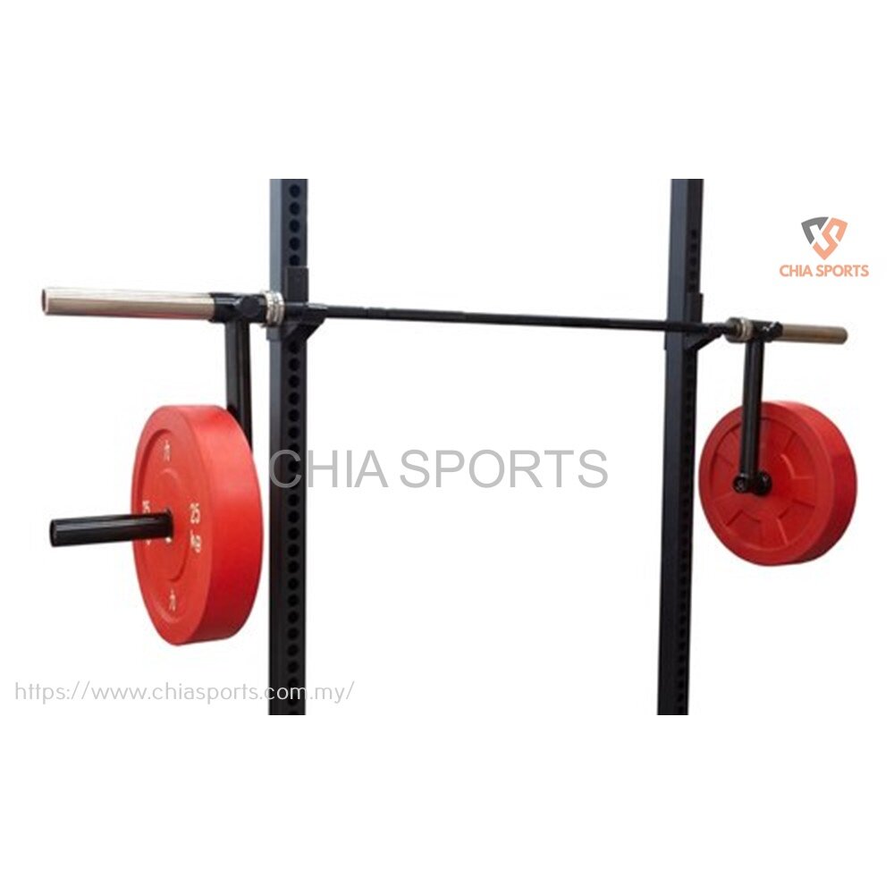 Cambered Bar Attachment for Olympic Barbell Parallel Press Bar Row