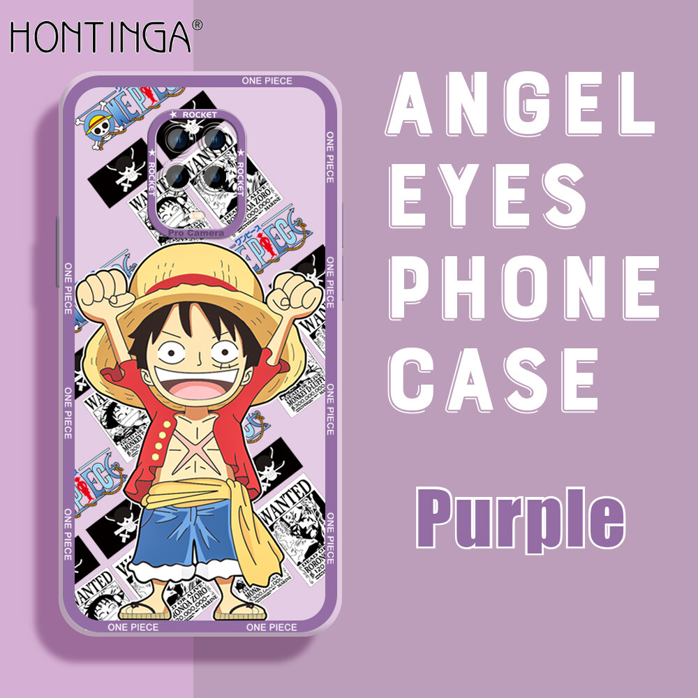 Hontinga Casing Case For Xiaomi Redmi Note 9 Pro Note 9S Case Cartoon Anime Luffy Square Soft Silicone Full Cover Camera Protection Shockproof Rubber Cases Back Cover Phone Casing Softcase For Boys Girls