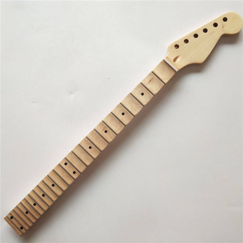 New Full Scalloped Guitar Neck Replacement 24 Fret Maple St Style Guitar Part Malaysia