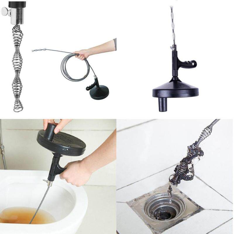 Kitchen Toilet Sewer Blockage Hand Tool Pipe Dredger 5M Drains Dredge Cleaner