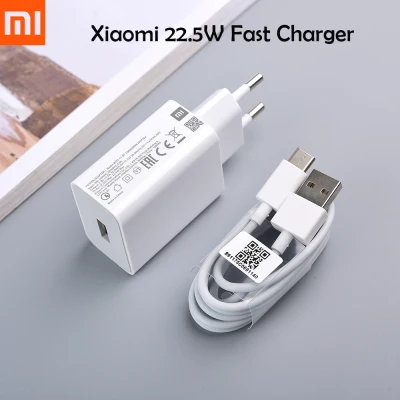 for Xiaomi 22.5W Fast Charger QC 3.0 EU Adapter 100CM Type C USB Cable For Mi 9 9T CC9 Pro 6 8 9 se Redmi Note 8T 9S 9 Pro