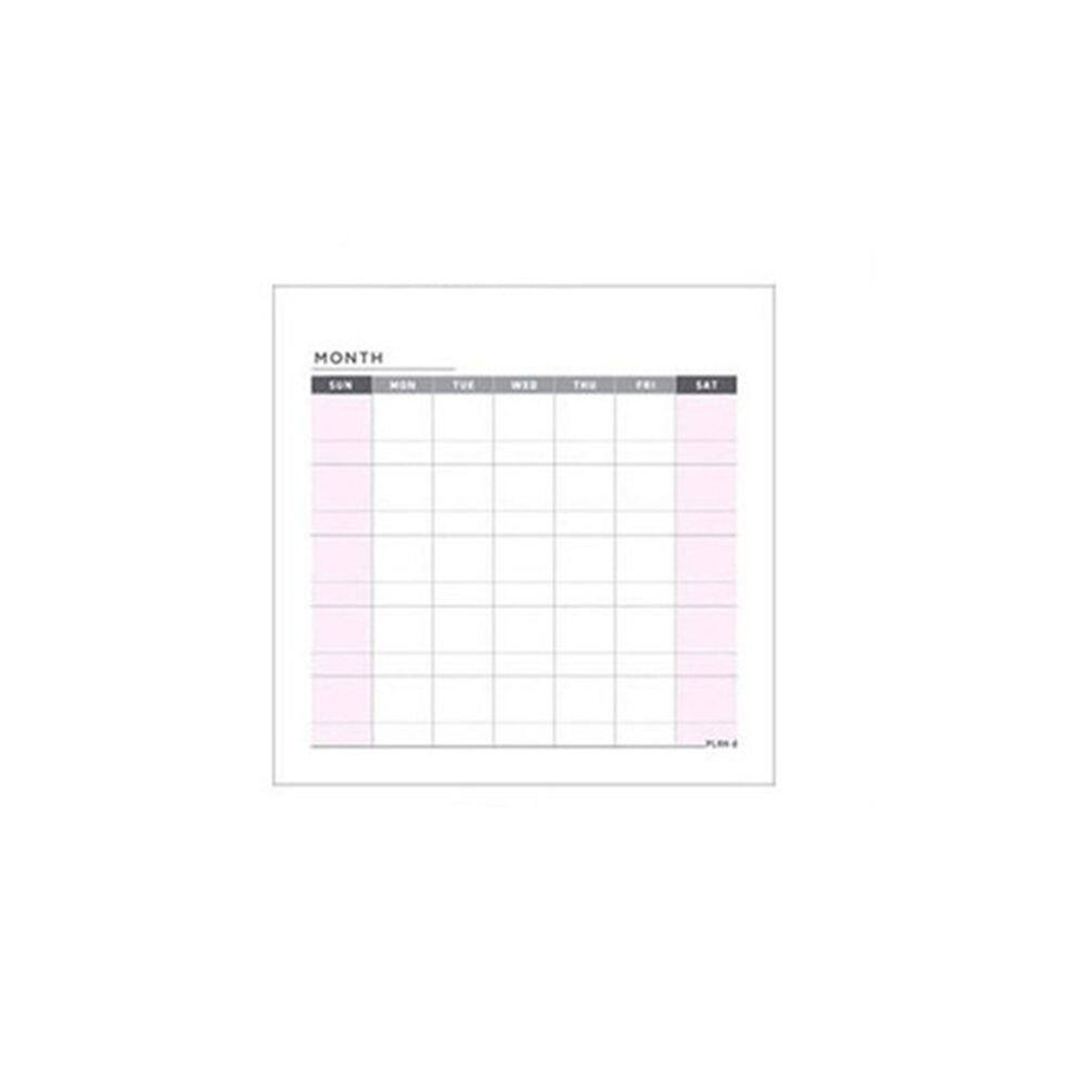 MMLUCK 60 sheets Creative Stationery Check List Notebook Plan List Weekly Plan Daily Weekly Memo Pad Month Planner