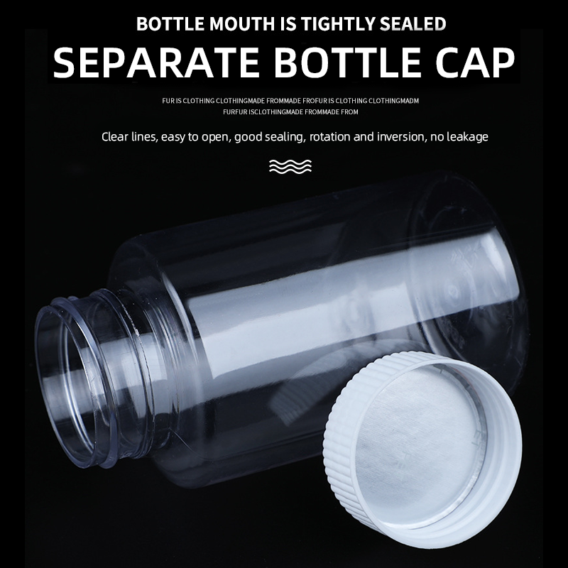 15ml/20ml/30ml/100ml Powder Bottle Solid Medicine Bottles Vial Container Seal Plastic Clear Empty