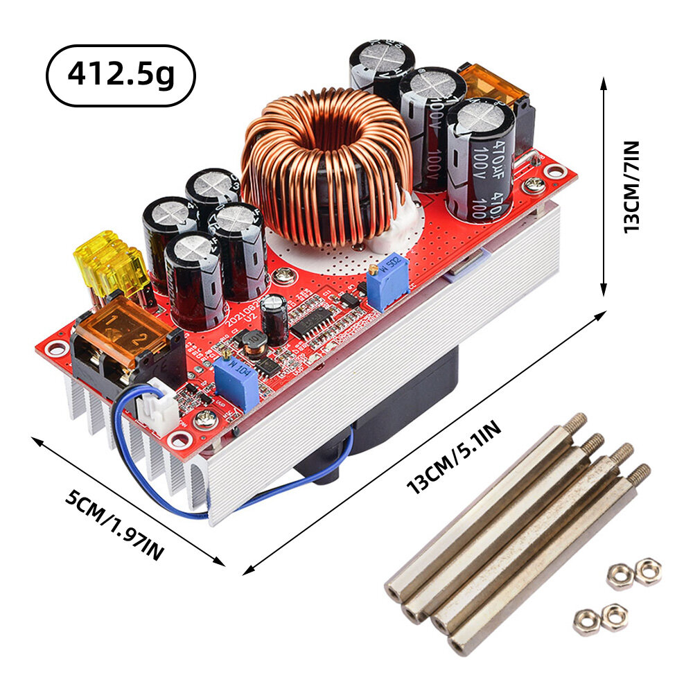 SHXZ Diymore DC-DC Bộ Chuyển Đổi Tăng Áp 1800W 40A Mô Đun Tăng Áp