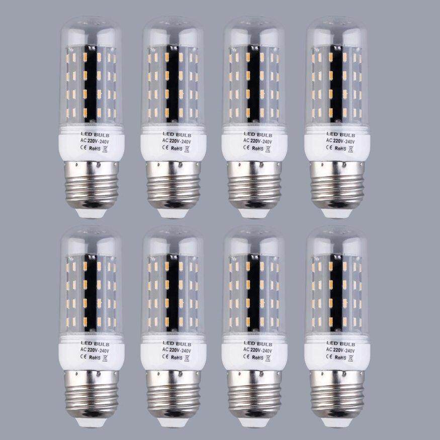 TỐT 8 cái E27 7 W 56 LED 4014 SMD Bao Ngô Ánh Sáng Bóng Đèn Thoáng Mát Trắng/Trắng Ấm