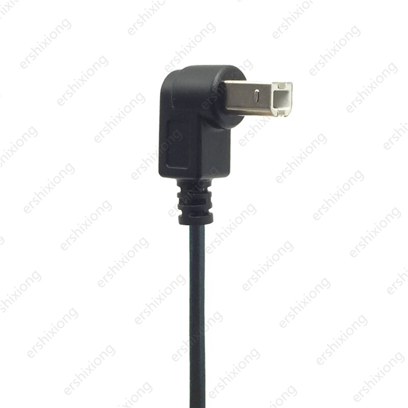 ✩✫✬ 1pcs right angle usb type b male to usb b female printer new extension sync cable cord 0.25m up&down&left&right 90 degree ✬✫✩