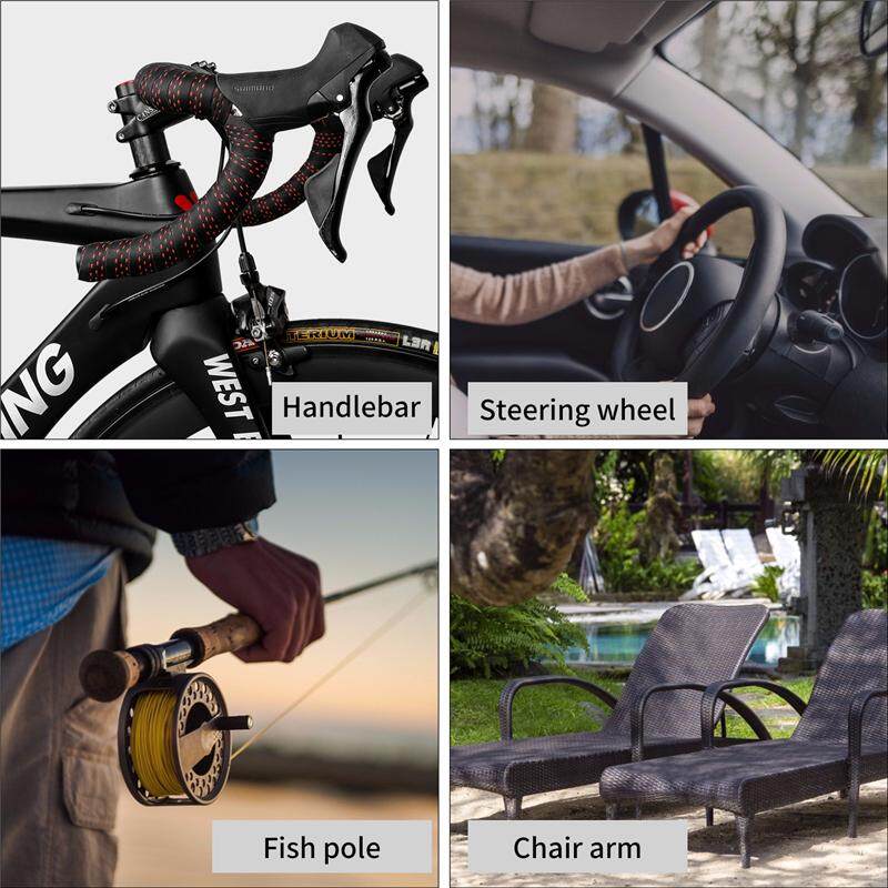 BICYCLE HANDLEBAR TAPES BLACK CUSHION PLUG ROAD MOUNTAIN FIXIE BIKE CYCLING