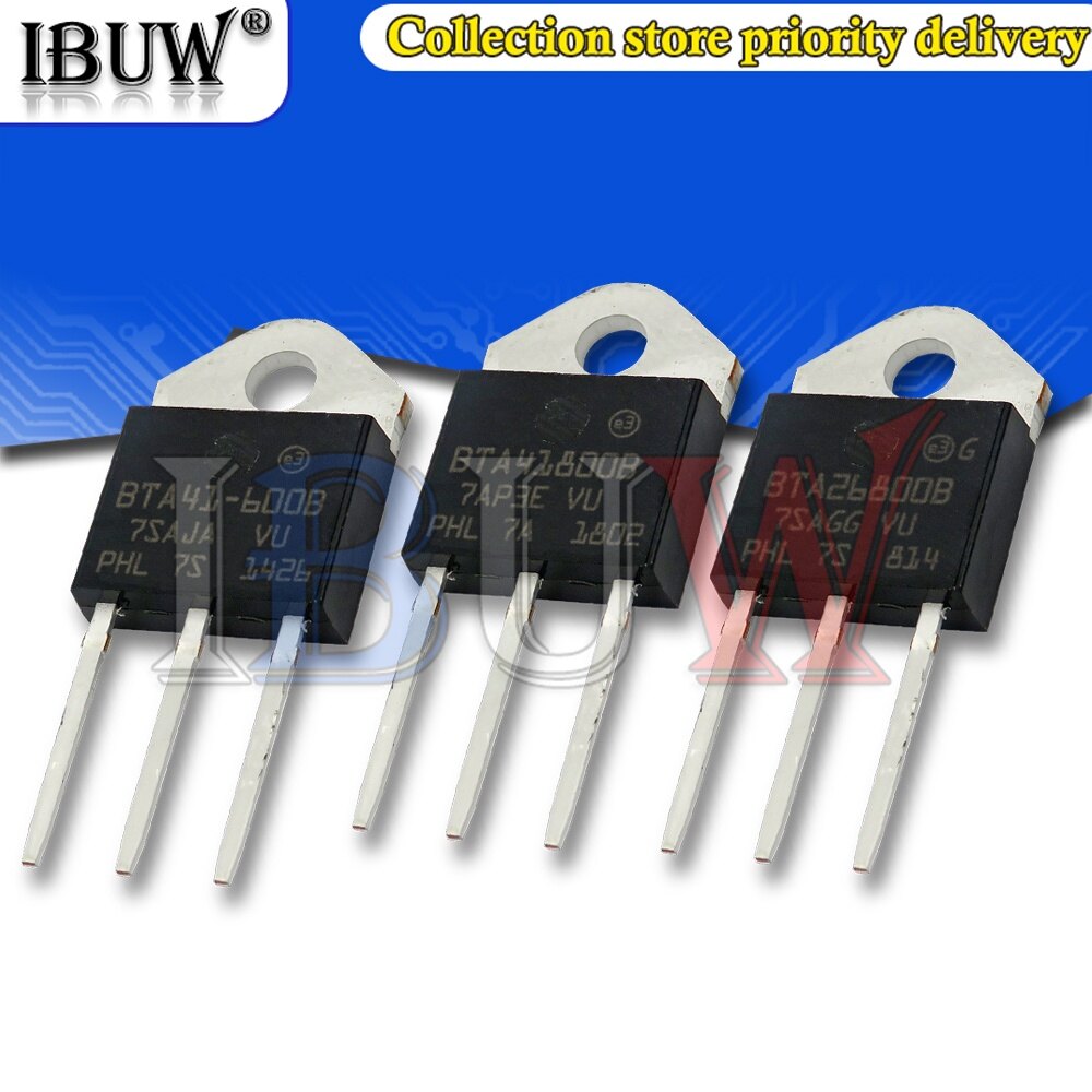 5pcs bta26-600b bta26-800b bta41-600b bta41-700b bta41-800b to-3p to3p 集成电路