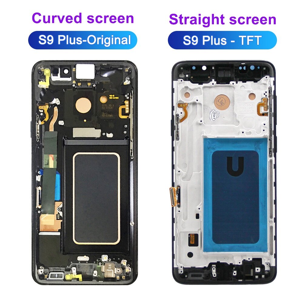 TFT For Samsung Galaxy S9 Plus G965 G965F LCD Display Touch Screen with  Frame For Galaxy S9+ Display Replacement