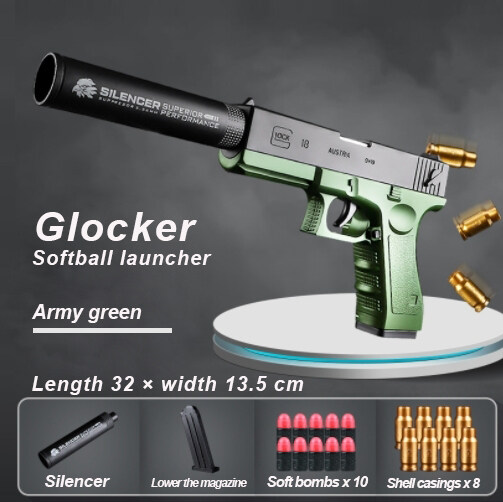 Glock shell soft projectile launcher Tiktok The same children's toy