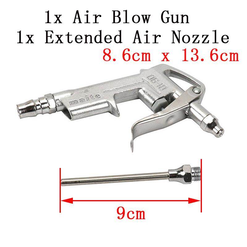 Air Blow Gun Pistol Trigger Cleaner Compressor Duster Dust Blower Long Nozzle Outdoor Power Equipment Pressure Washers