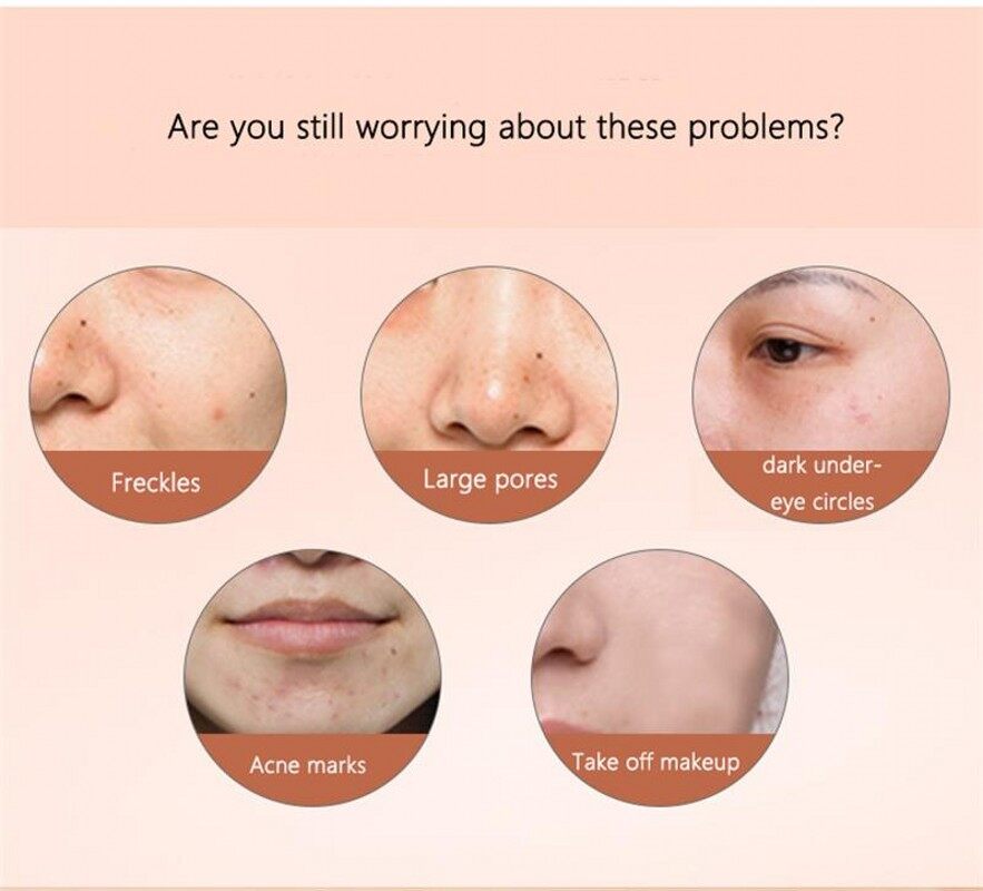 Concealer Foundation Cream Waterproof Long Lasting Deep Complexion Dark Circles Acne Marks Cover Spots Moisturize Face Makeup