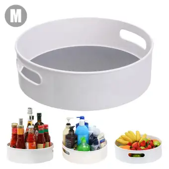 Outflety Multifunctional Anti Skid Rotating Storage Tray Kitchen