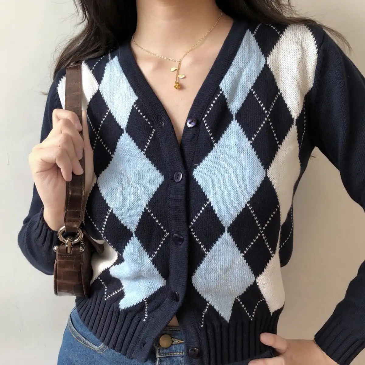 diamond cardigan womens