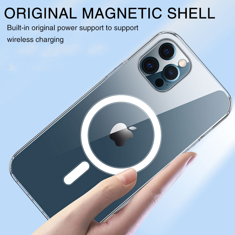 TOPZERO Ốp Từ Tính Cho iPhone 13 Pro Max 12 Pro Max 11 Pro Max XR X XS Max 8 Plus Ốp Bảo Vệ Toàn Diện Chống Sốc Sạc Không Dây Magsafe Ốp PC + TPU