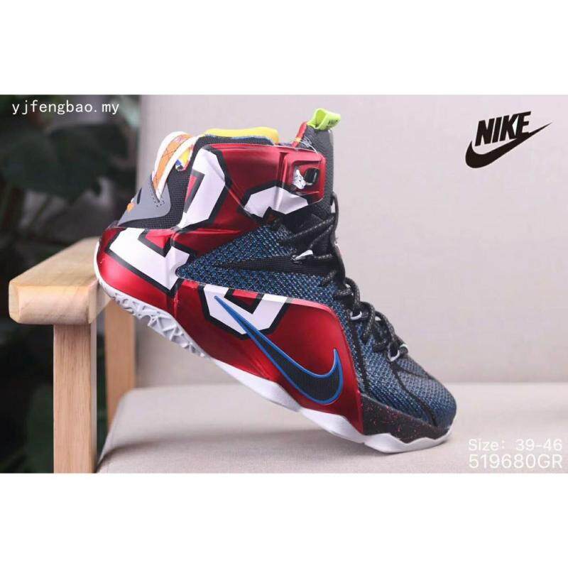 Sepatu Nike Pria LEBRON Raymone James 12 Elite Berjalan Sepatu Basket Ukuran 39-46