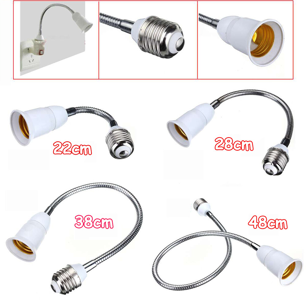 Durable Flexible Lighting Accessories Converters Elongation Holder LED Extension Adapter Bulb Socket Lamp Base Lamp Holder