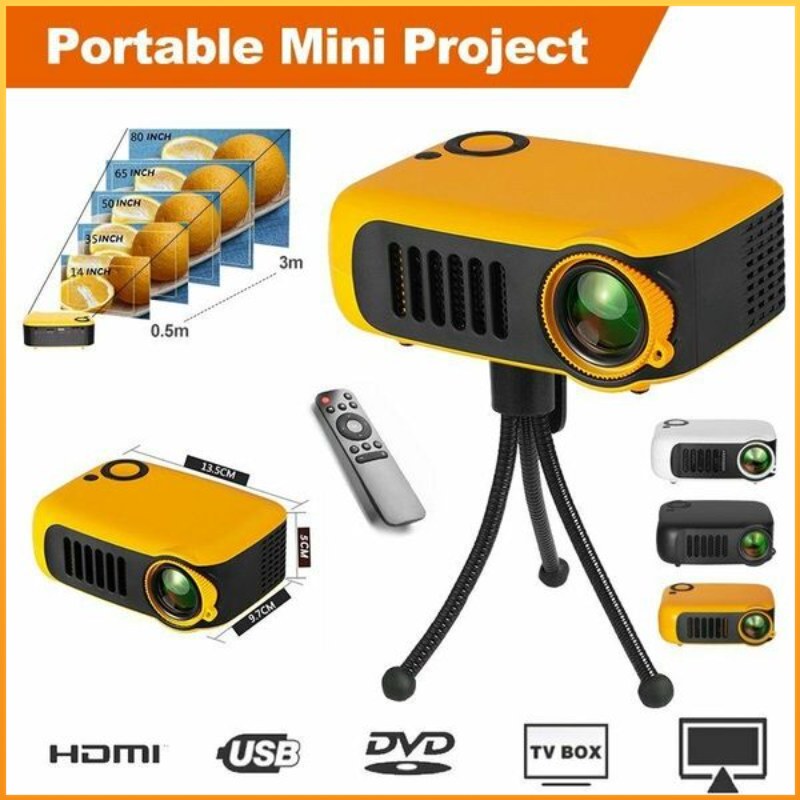 Máy Chiếu Mini Giá Rẻ Cầm Tay 4k 3d 1080p Hd Sd30 | Top bán chạy Lazada Shopee Sendo Tiki 40 Máy Chiếu Mini A2000, Máy Chiếu Cầm Tay Rạp Hát Tại Nhà Bỏ Túi Loa HIFI 1080P Tích Hợp Rạp Chiếu Phim LED 3D HD Hỗ Trợ AV USB HDMI