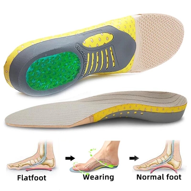 Premium Orthotic Gel Insoles Orthopedic Flat Foot Health Sole Pad For