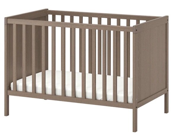 IKEA Baby Cot Crib grey-brown 60x120 cm (SUNDVIK) Lazada Lazada