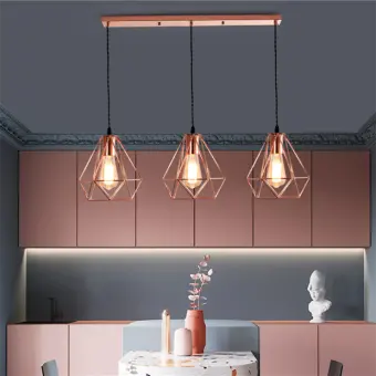 pendant lights rose gold