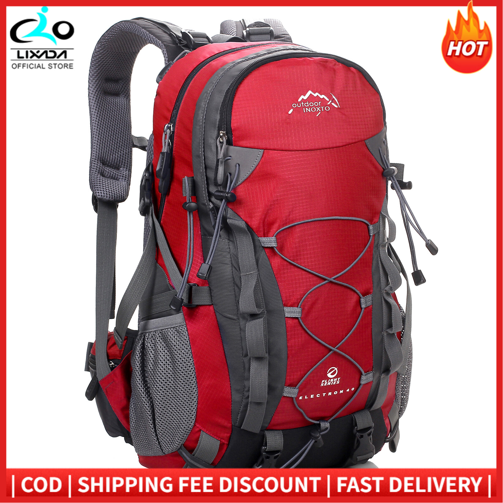 40L Men Women Trekking Backpack Mountaineering Bag Outdoor Travel Tent Backpack for Camping Hiking Backpack