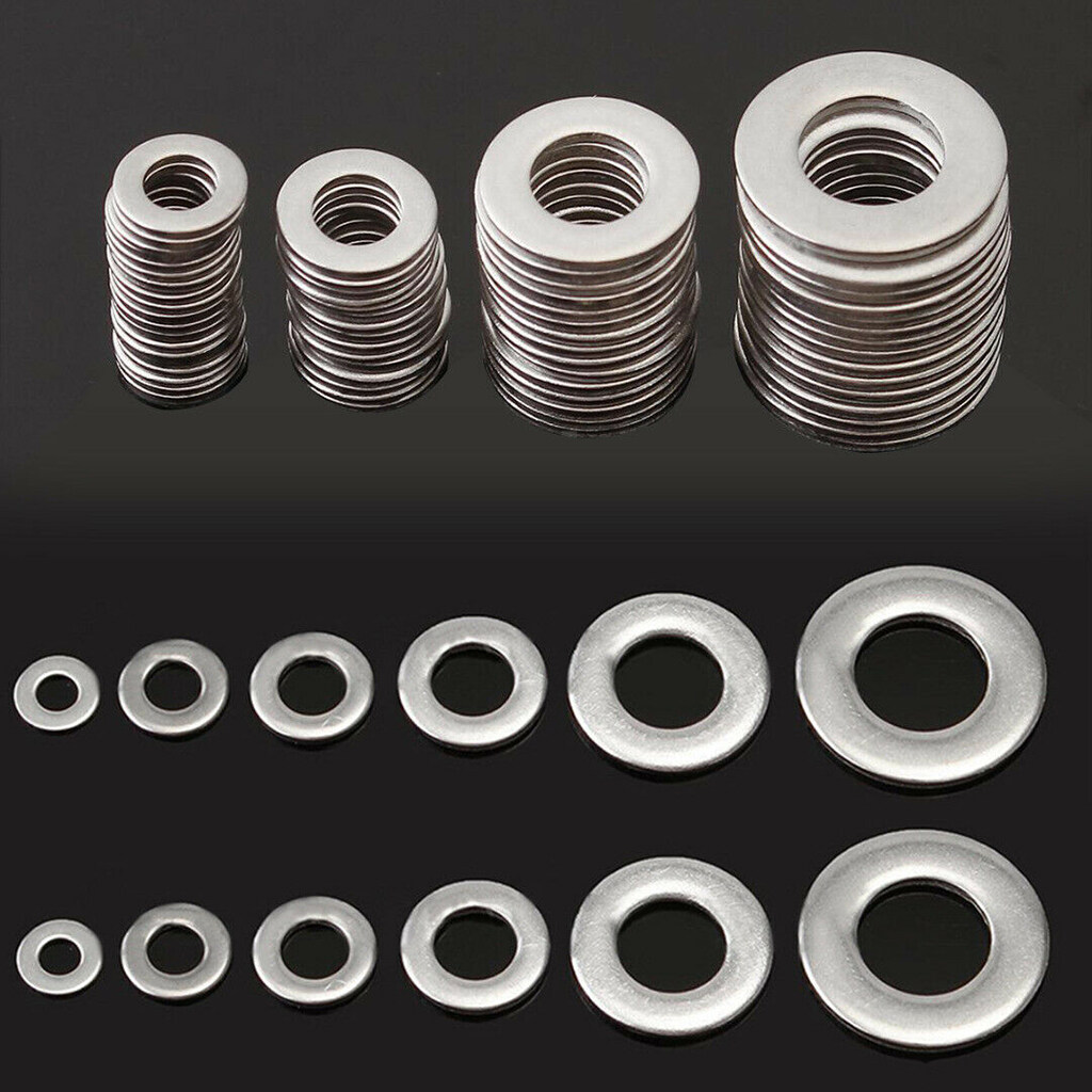 LazaraHome Flat Washer 6 Sizes Washers Assortment Set Stainless Steel lazarahome-flat-washer-6-sizes-washers-assortment-set-stainless-steel