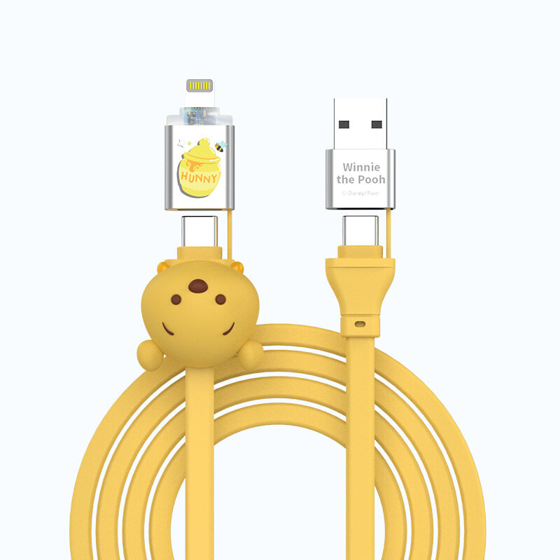 (4 IN 1)65W 100% Authentic Disney Cable Fast Charging PD Cable 20W Type-C to Lightning USB to Lightning Cable With data transmission USB Cable Type-C to Type-C Cables LY8