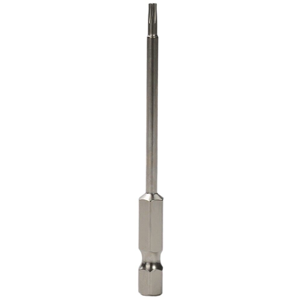 75mm Alloy Steel Torx Screwdriver Bits Hex Shank T6-T40 Tamper-Proof Safety Drill Bit Hollow Torx Exact Screw Unscrew