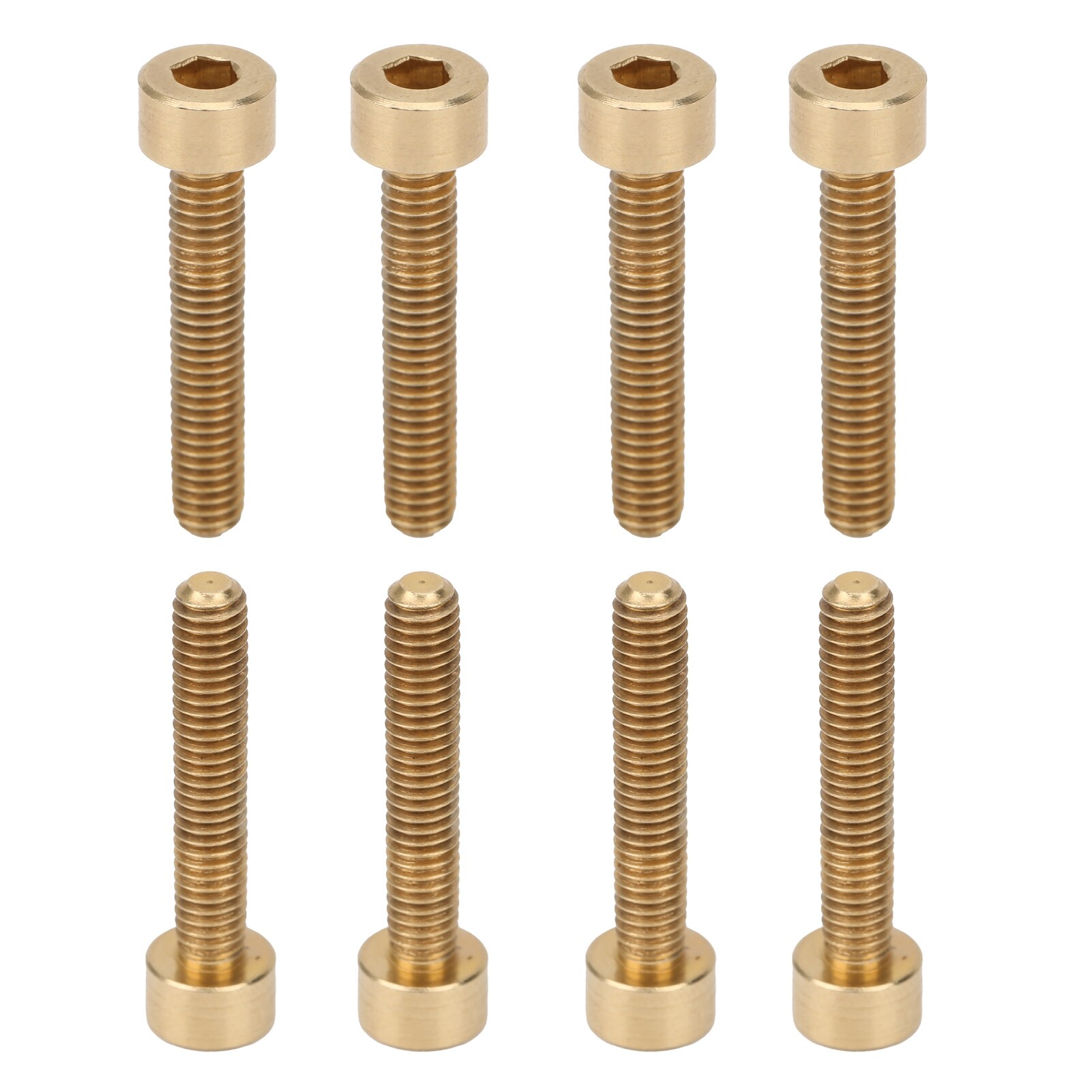 50Pcs Cap Hex Socket Screw Copper Fastener Hardware Tools Industrial Supplies M4