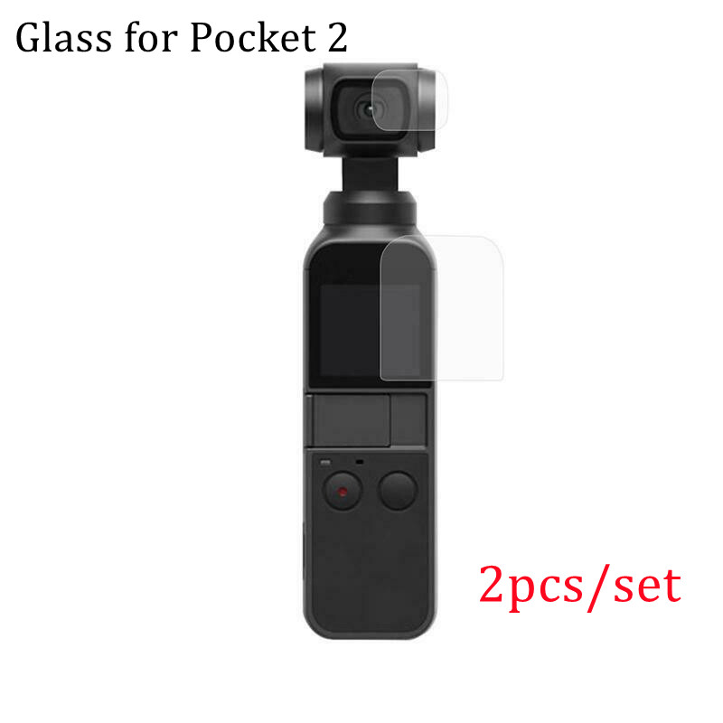 For DJI Osmo Action 2 Pocket2 Protective Glass Camera Lens Screen ProtectorTempered Glass Film on For Osmo Action2 9H Glass