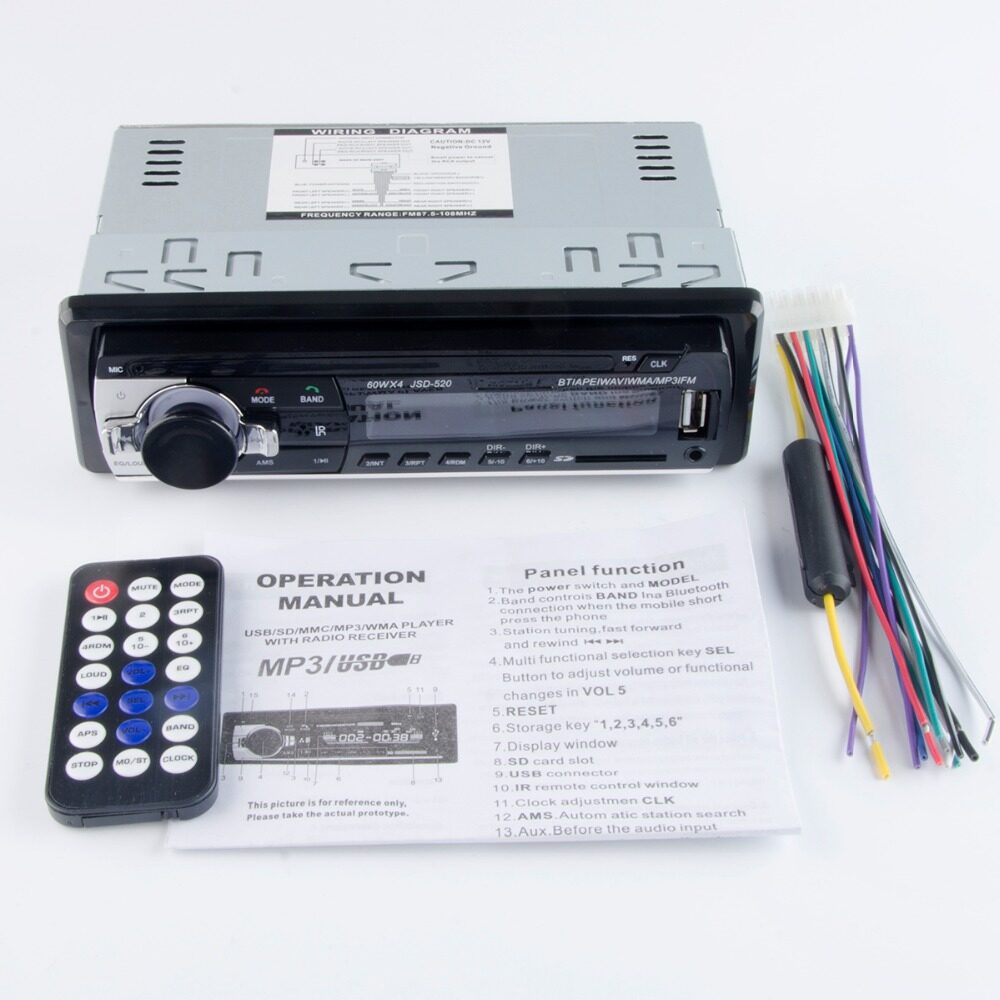 24V 1DIN Truck Car Stereo Car MP3 Player FM Car Radio Bluetooth Stereo